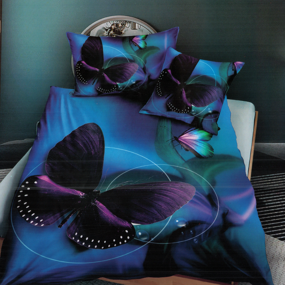 Lenjerie 3D/5D – Neon Butterfly LBDD0537 harnicuta.ro imagine noua somnexpo.ro